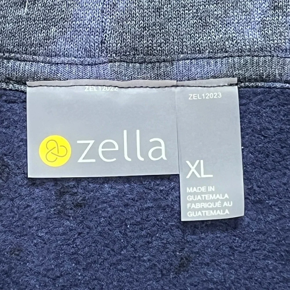 Zella Womens XL Blue Tie Dye Spiral Hoodie Sweatshirt Thumbholes NR446307MI FA20 - Picture 2 of 10